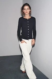 GILET 100 % LAINE CÔTELÉ