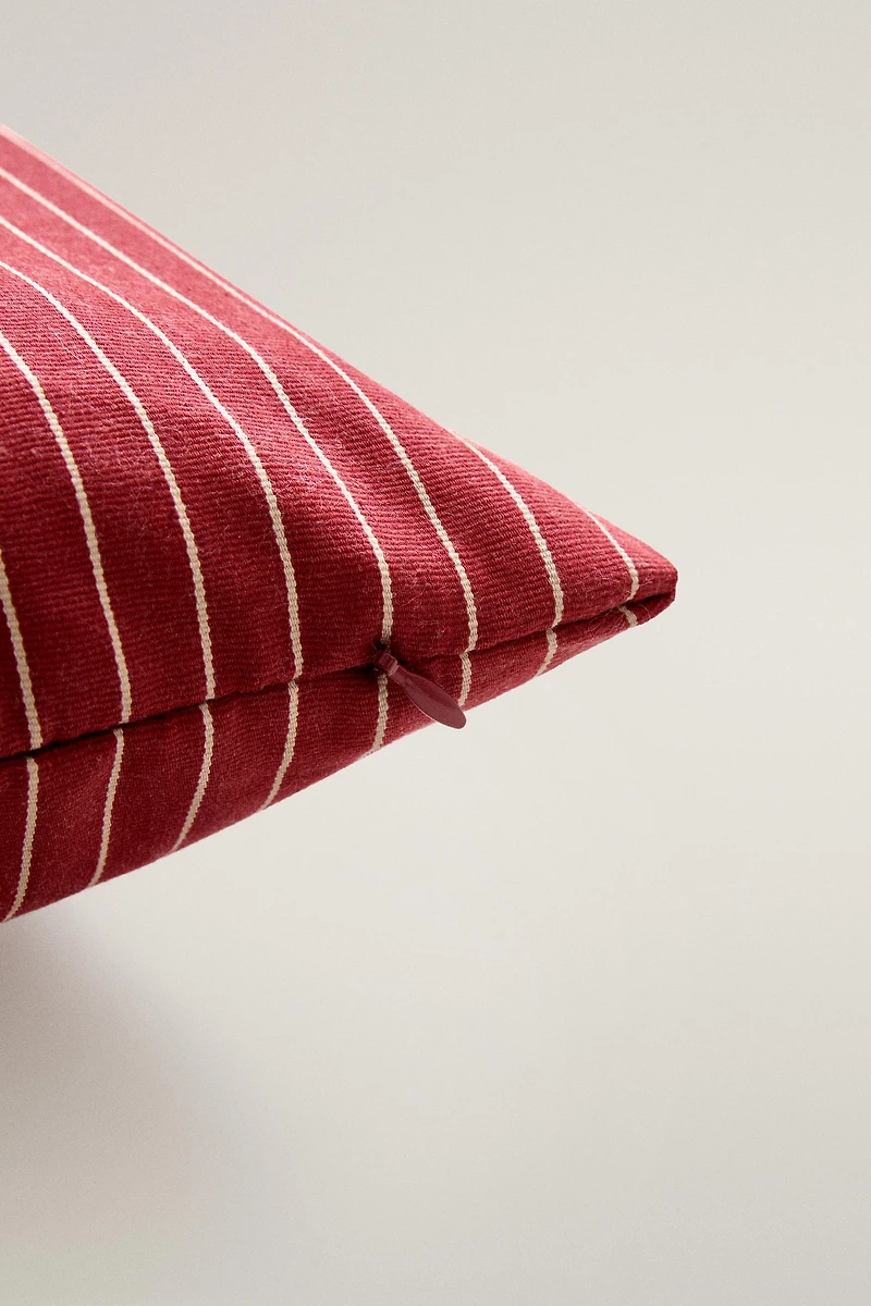 HOUSSE DE COUSSIN COTON RAYURES | KATHARINE POLE