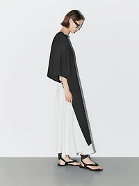 Cape-style blouse with asymmetric cut - STUDIO
