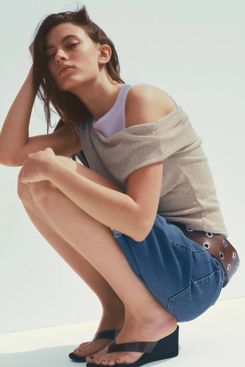 T-SHIRT ASYMÉTRIQUE DOUBLE