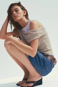 T-SHIRT ASYMÉTRIQUE DOUBLE