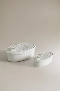 FOOD-TIN-SHAPED CERAMIC JAR
