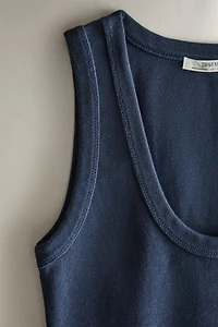 FLARED MIDI DRESS