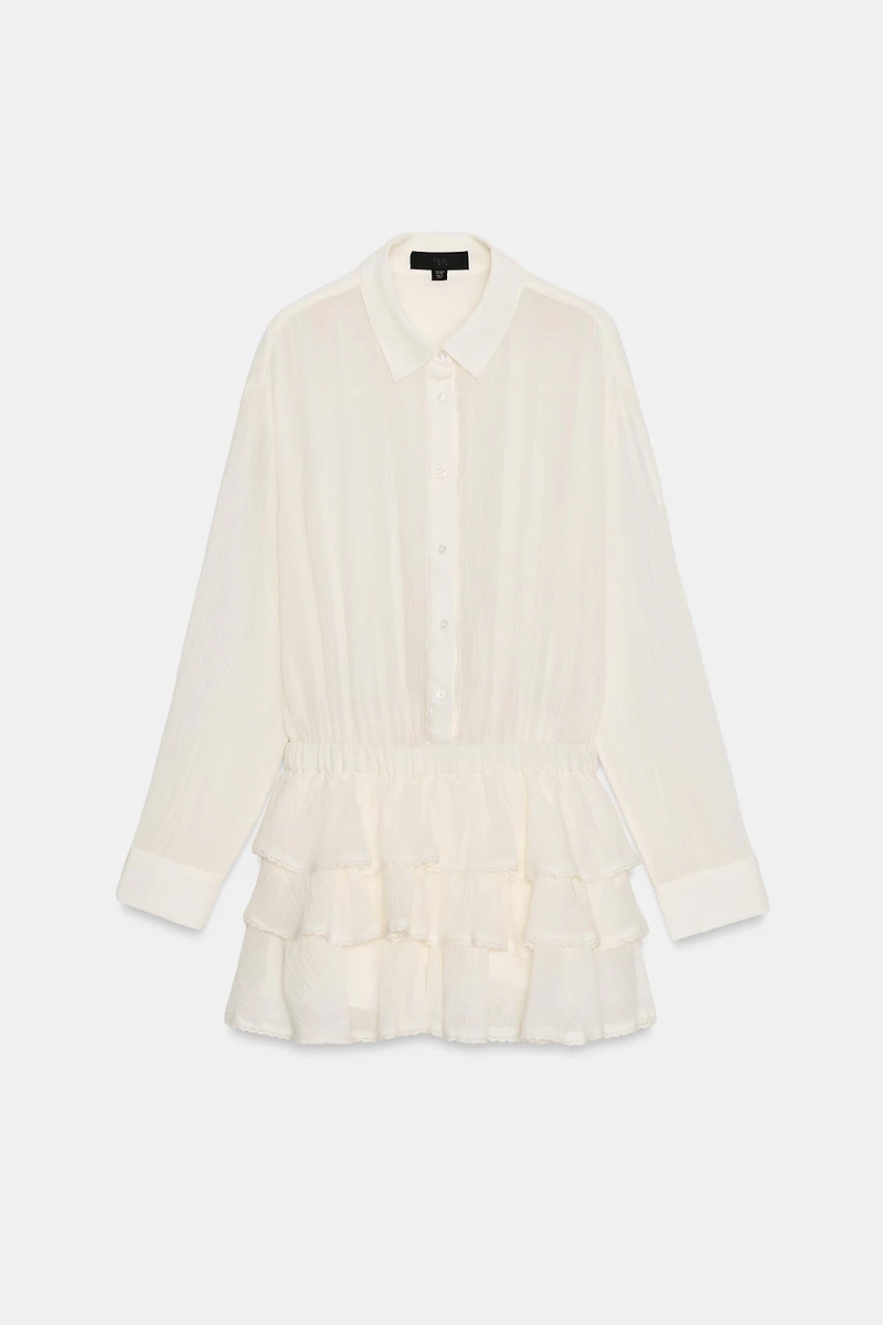 CHIFFON RUFFLED ROMPER