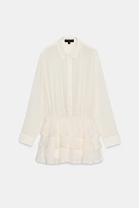CHIFFON RUFFLED ROMPER