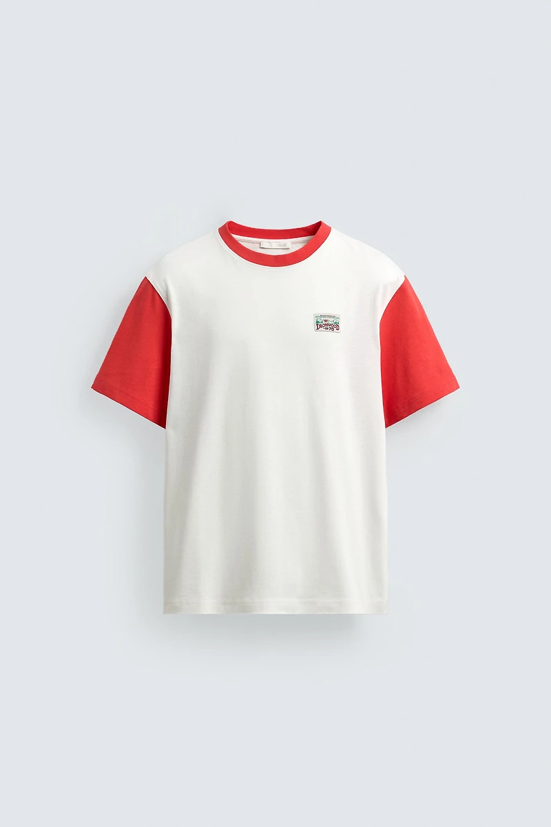 COLOR BLOCK PATCH T-SHIRT