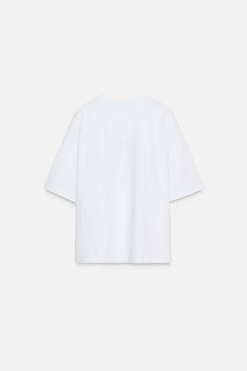 T-SHIRT À INSCRIPTION ET MANCHES COURTES