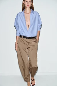 PANTALON CARGO TAILLE HAUTE