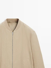 Veste bomber lin