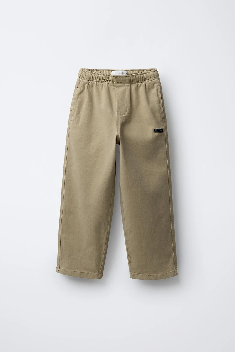 PANTALON DROIT ÉTIQUETTE