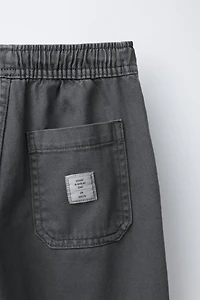 FLOWY PANTS WITH ELASTIC TRIM