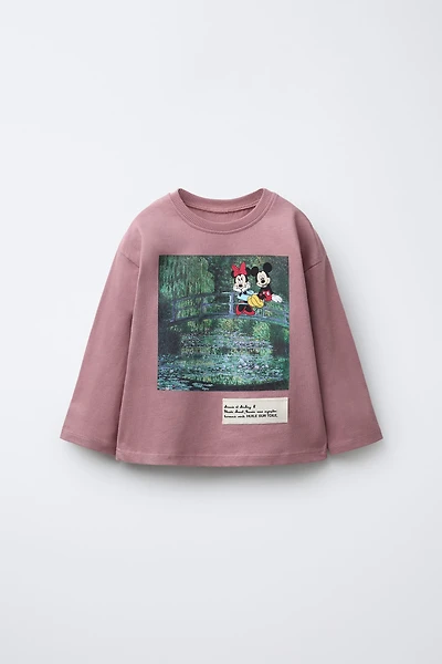 MONET PAINTING MICKEY AND MINNIE MOUSE © DISNEY T-SHIRT