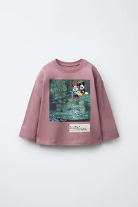 MONET PAINTING MICKEY AND MINNIE MOUSE © DISNEY T-SHIRT
