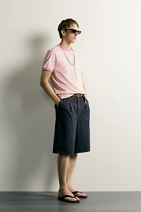 RINGER CONTRAST RIBBED REGULAR FIT T-SHIRT