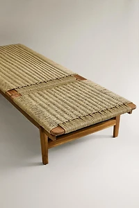 OUTDOOR TEAK LOUNGER