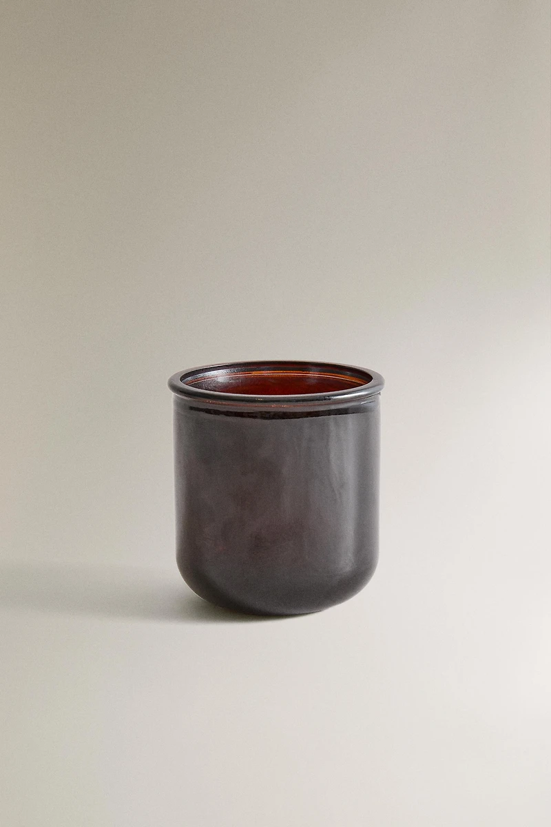 DARK GLASS TOOTHBRUSH HOLDER