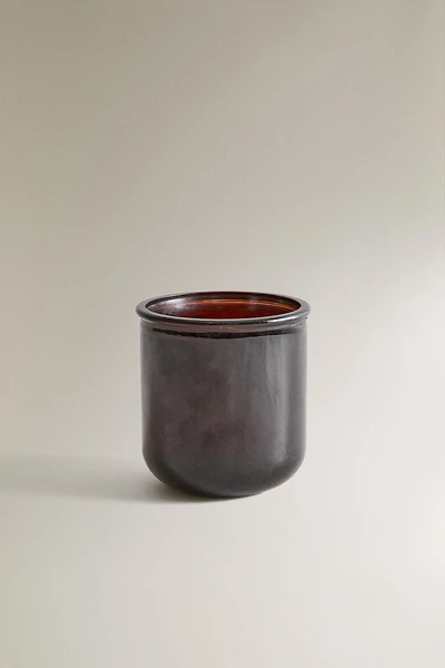 DARK GLASS TOOTHBRUSH HOLDER