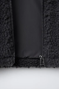 ZOO YORK® X ZARA REMOVABLE HOOD EMBROIDERED FLEECE OVERSHIRT