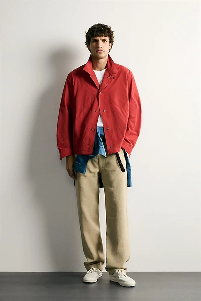LIGHTWEIGHT TECHNICAL REGULAR FIT OVERSHIRT