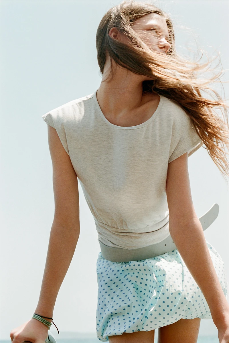 POLKA DOT BALLOON SKIRT
