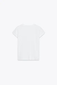 T-SHIRT DÉLAVÉ AVEC POCHE