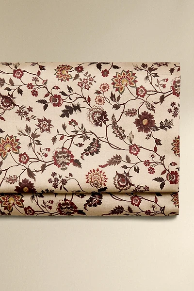 FLORAL PRINT SATEEN FLAT SHEET