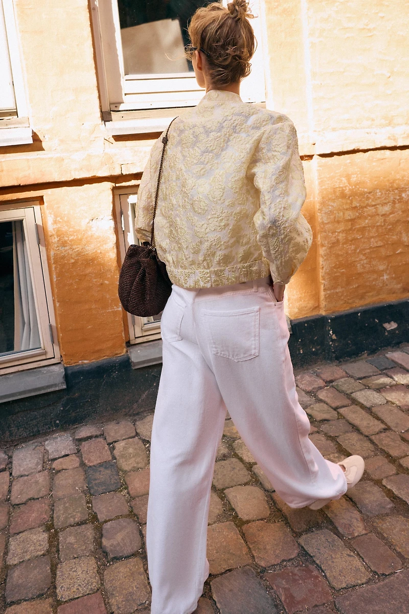JACQUARD BOMBER JACKET