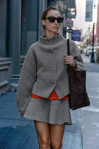 KNIT BOMBER JACKET
