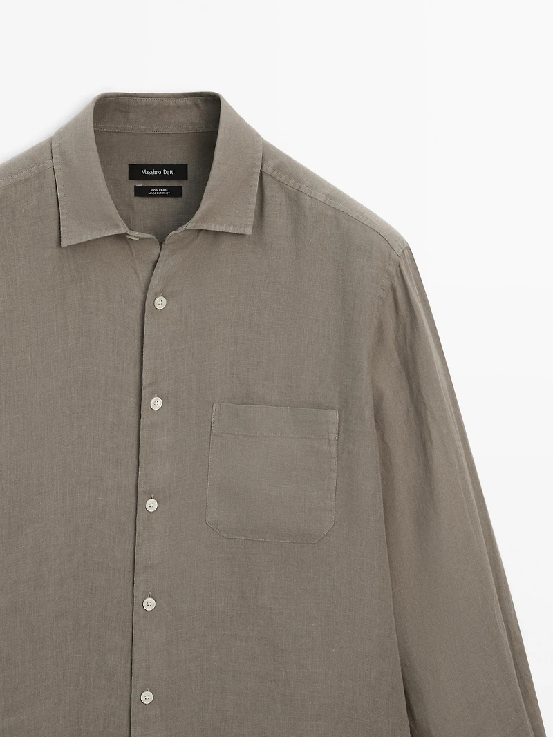 Chemise regular avec poche
