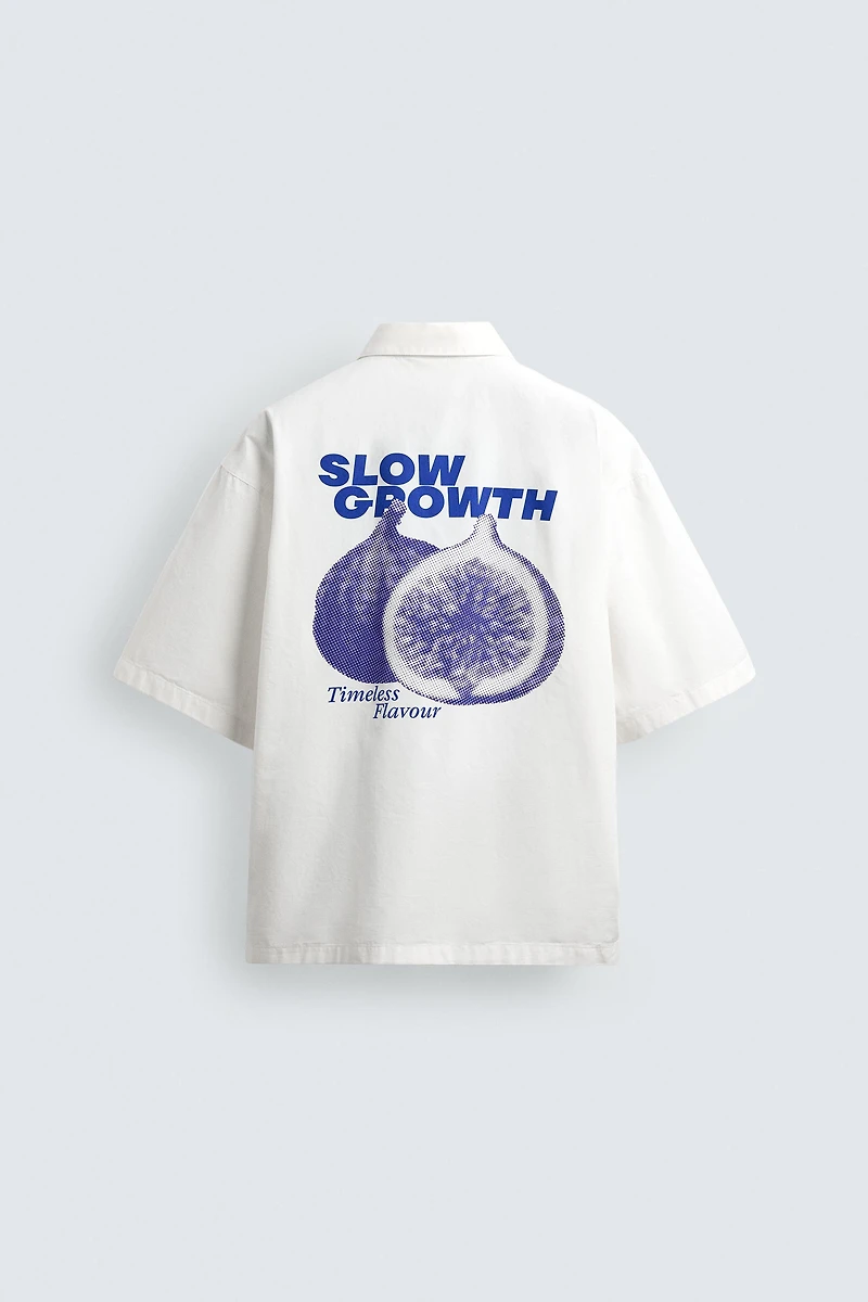 WASHED GRAPHIC PRINT SHIRT