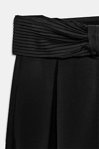 PANTALON AVEC CEINTURE À NŒUD ZW COLLECTION LIMITED EDITION