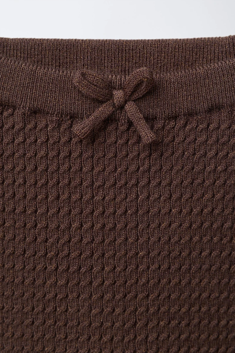 CABLE KNIT LEGGINGS