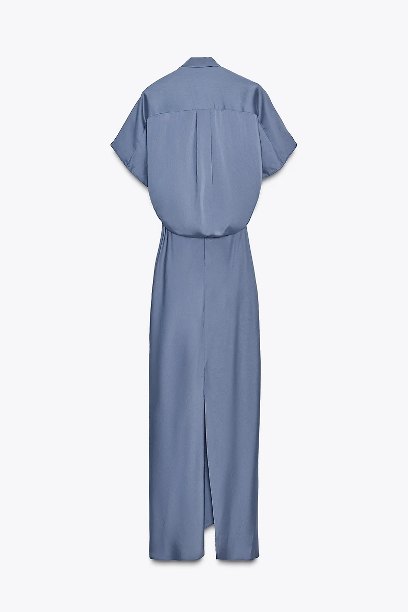 ZW COLLECTION SATIN EFFECT WRAP DRESS