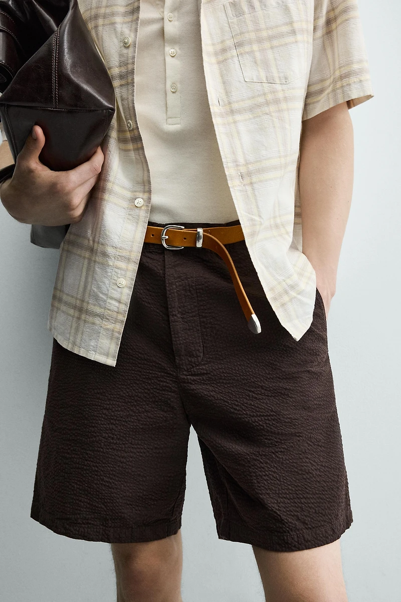 BERMUDA REGULAR FIT SEERSUCKER