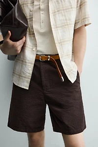 BERMUDA REGULAR FIT SEERSUCKER