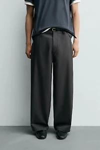 CROPPED WIDE FIT PANTS
