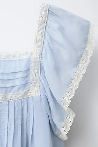 LACE TRIM DRESS