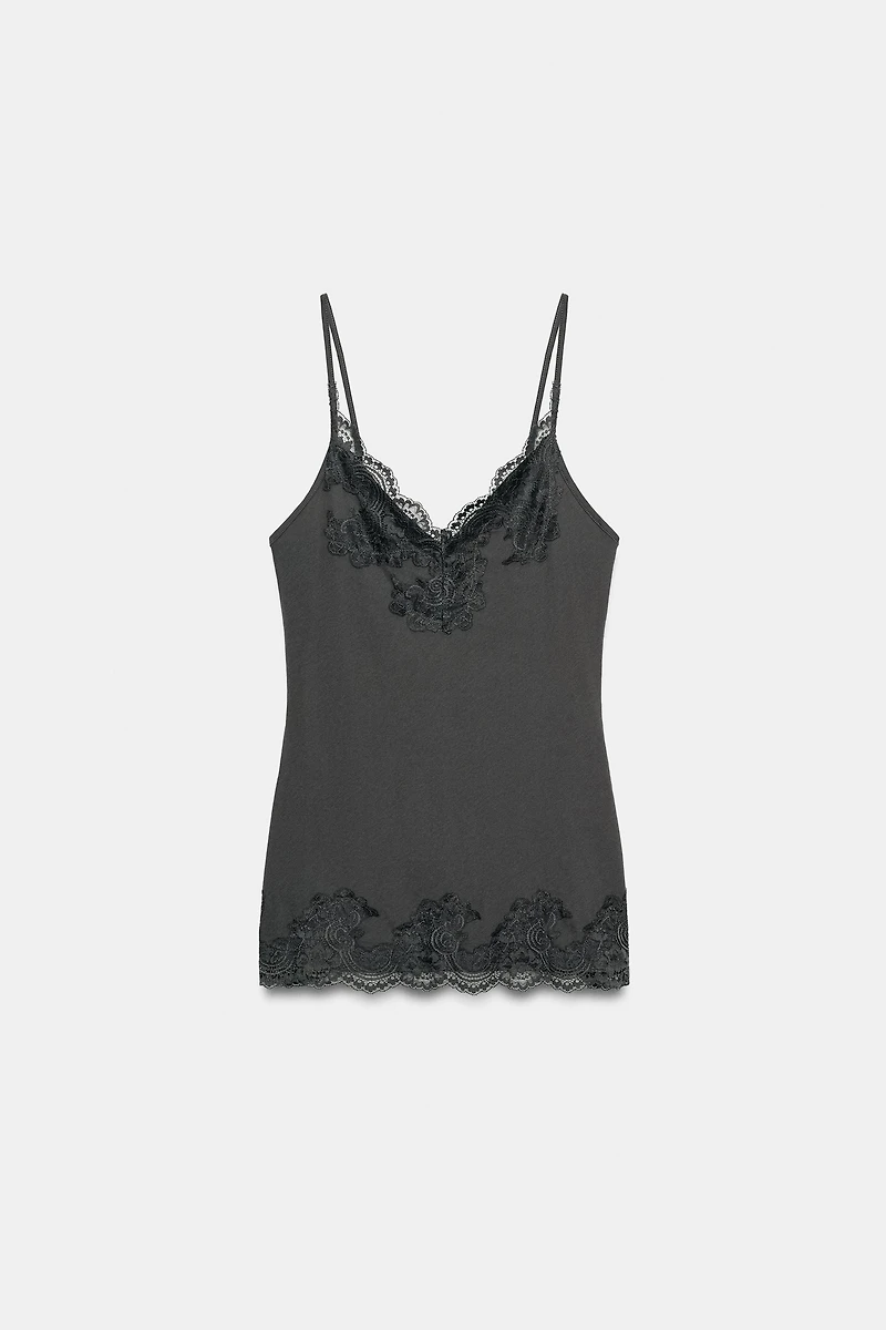 COMBINATION LACE TOP