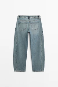 High-waist balloon fit jeans