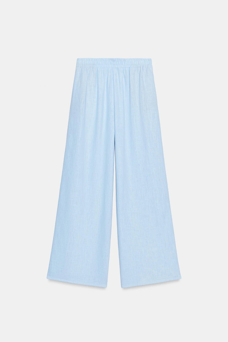 WIDE LINEN PANTS