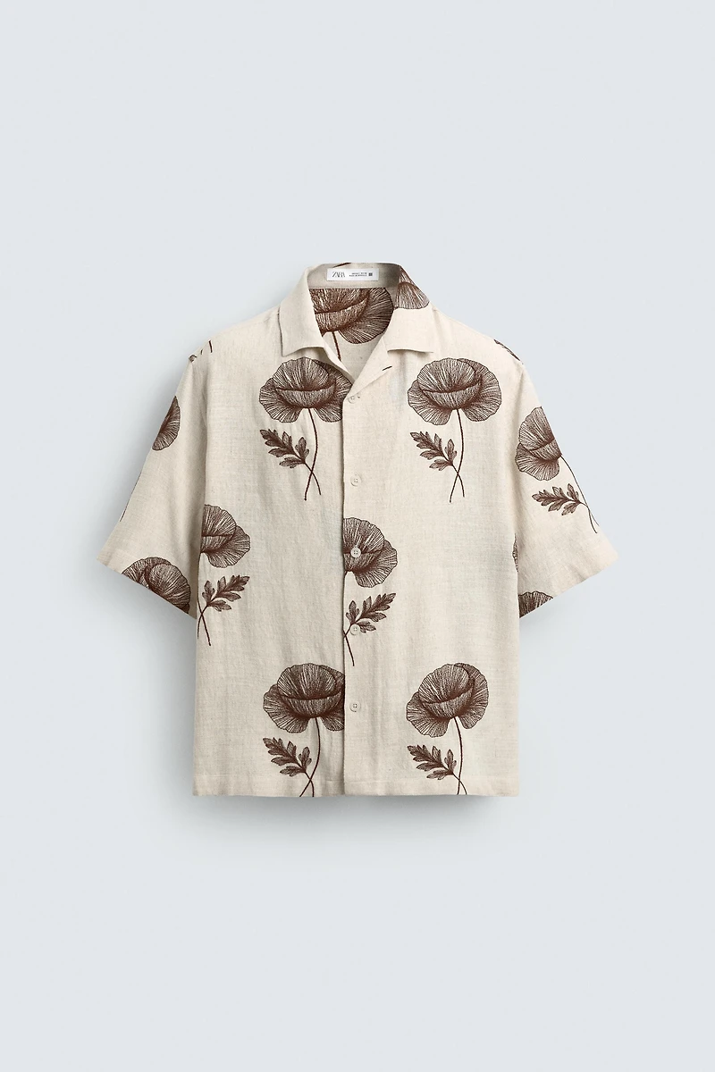 FLORAL EMBROIDERED SHIRT
