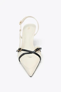 BUCKLED STRAP HEELED SHOES