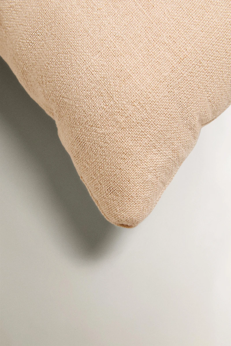PLAIN TOPSTITCHED CUSHION