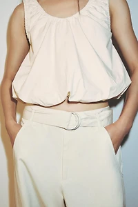 POPLIN BALLOON TOP