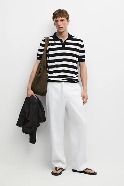 Pantalon jogging 100 % lin