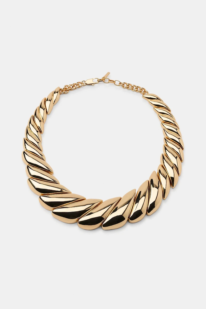 COLLIER PIÈCES MÉTALLIQUES
