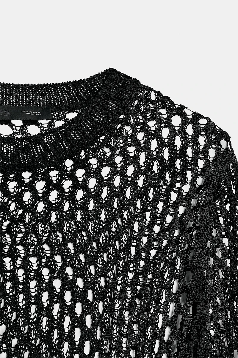 PULL EN MAILLE AJOURÉE