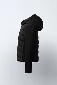 VESTE MATELASSÉE MANCHES EFFET NÉOPRÈNE