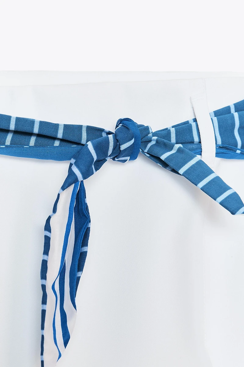 FALDA PANTALÓN FOULARD RAYURES