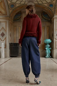 FRINGED KNIT CARDIGAN